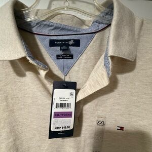 Tommy Hilfiger Men's Beige Polo Shirt